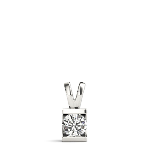 Round Diamond Solitaire Pendant · 0.75 ct tw