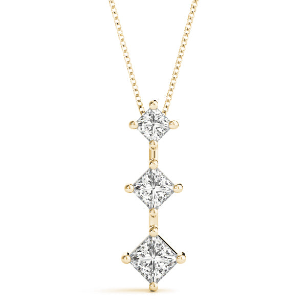 Three-Stone Diamond Pendant · 0.52 ct tw
