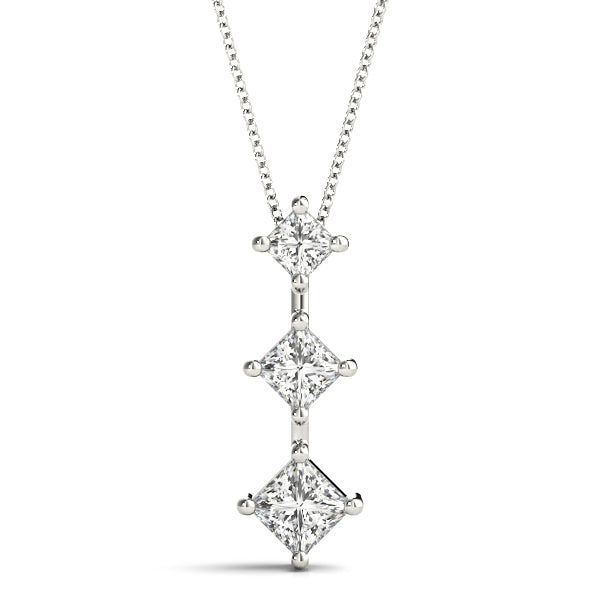 Three-Stone Diamond Pendant · 0.83 ct tw