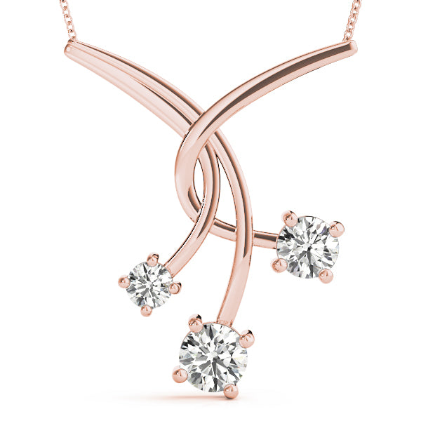 Three-Stone Diamond Pendant · 1.00 ct tw
