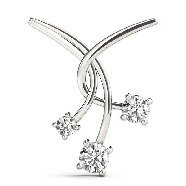 Three-Stone Diamond Pendant · 0.50 ct tw