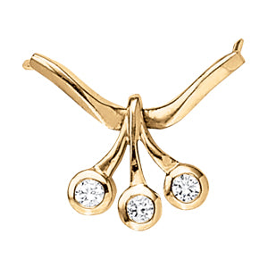 Three-Stone Diamond Pendant · 0.24 ct tw