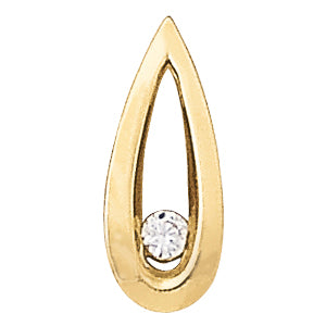 Diamond Solitaire Pendant · 0.12 ct tw