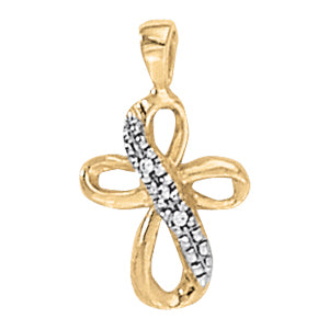 Religious Crosses Diamond Pendant · 0.01 ct tw
