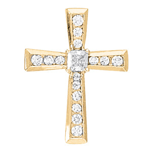 Square Religious Crosses Diamond Pendant · 0.64 ct tw