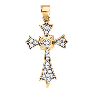 Religious Crosses Diamond Pendant · 0.32 ct tw