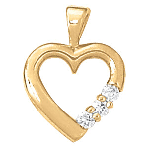 Heart Diamond Pendant · 0.18 ct tw