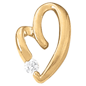 Heart Diamond Pendant · 0.12 ct tw