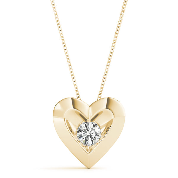 Round Diamond Solitaire Pendant · 0.10 ct tw
