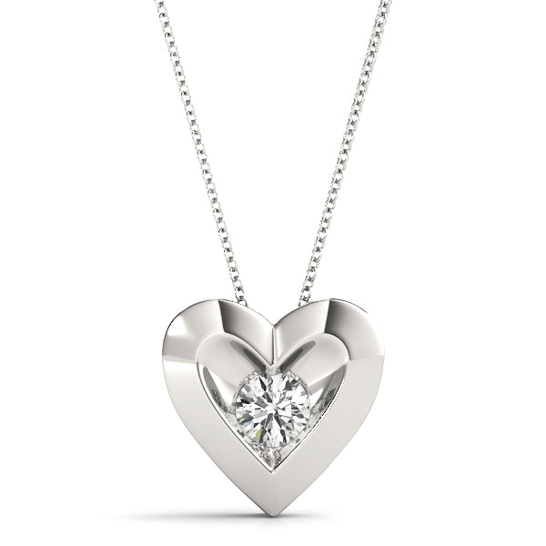 Round Diamond Solitaire Pendant · 0.25 ct tw