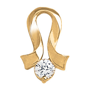 Round Diamond Solitaire Pendant · 0.50 ct tw
