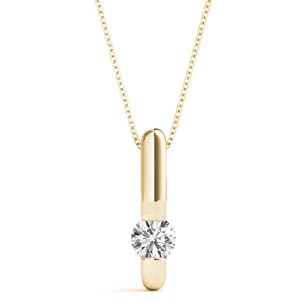 Round Diamond Solitaire Pendant · 0.37 ct tw