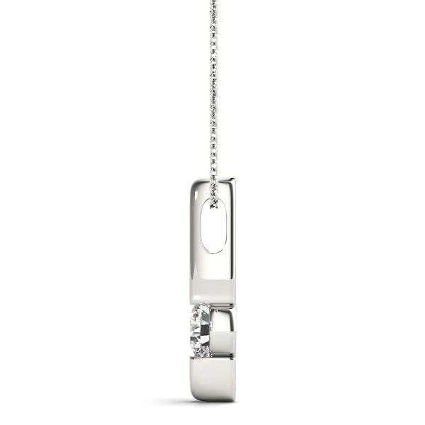 Round Diamond Solitaire Pendant · 0.37 ct tw