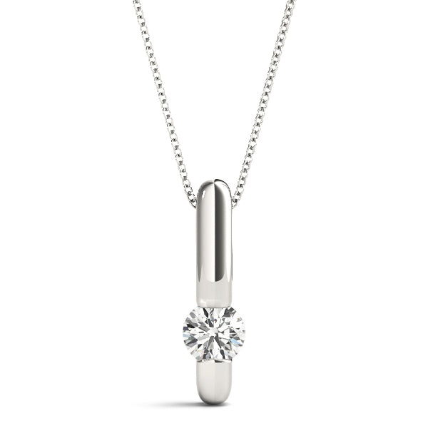 Round Diamond Solitaire Pendant · 0.25 ct tw