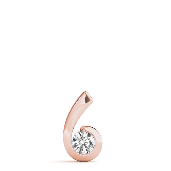Round Diamond Solitaire Pendant · 0.50 ct tw