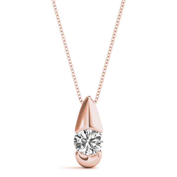 Round Diamond Solitaire Pendant · 0.50 ct tw