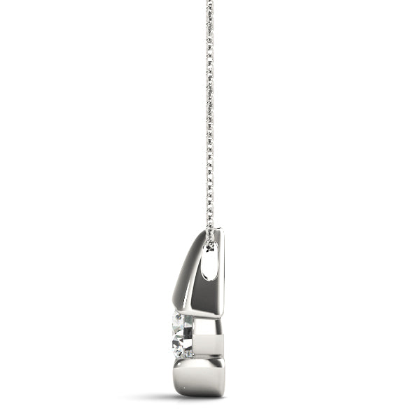 Round Diamond Solitaire Pendant · 0.50 ct tw