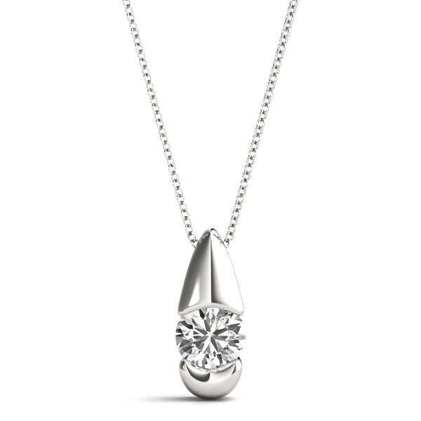 Round Diamond Solitaire Pendant · 0.25 ct tw