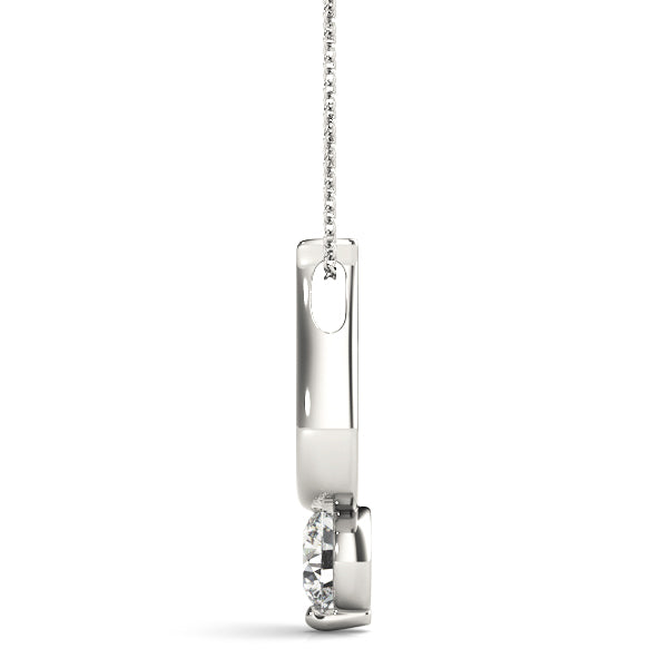 Round Diamond Solitaire Pendant · 0.50 ct tw