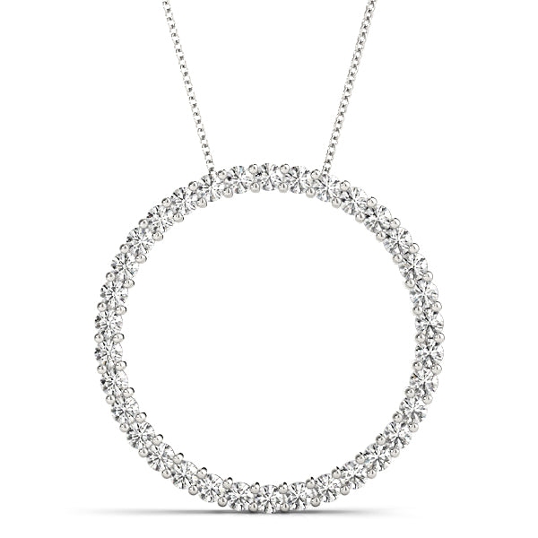 Circle Diamond Pendant · 1.02 ct tw