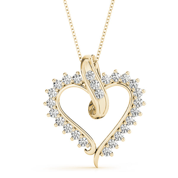 Heart Diamond Pendant · 0.50 ct tw