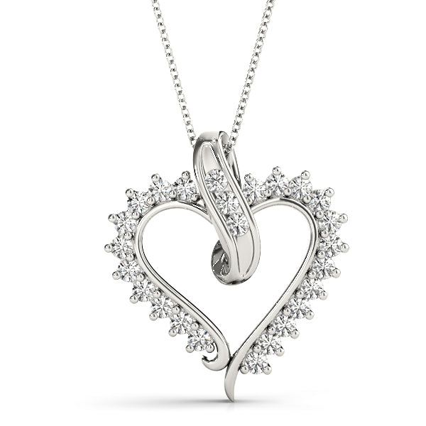 Heart Diamond Pendant · 0.50 ct tw