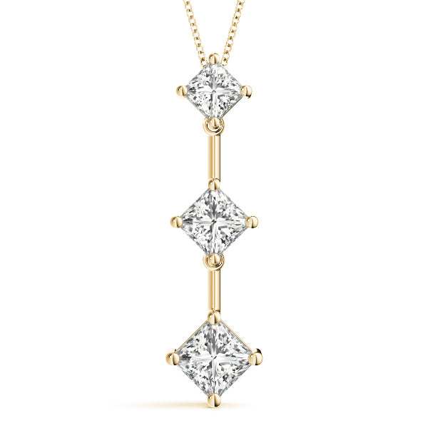 Three-Stone Diamond Pendant · 1.07 ct tw