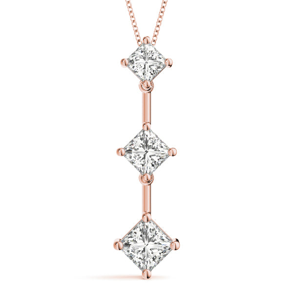 Three-Stone Diamond Pendant · 0.41 ct tw