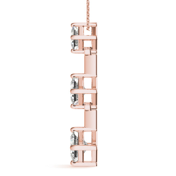 Three-Stone Diamond Pendant · 0.68 ct tw