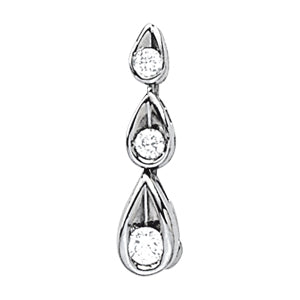Three-Stone Diamond Pendant · 0.25 ct tw