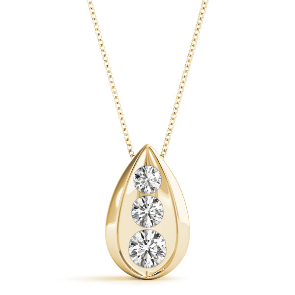 Three-Stone Diamond Pendant · 1.00 ct tw