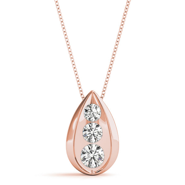 Three-Stone Diamond Pendant · 1.00 ct tw