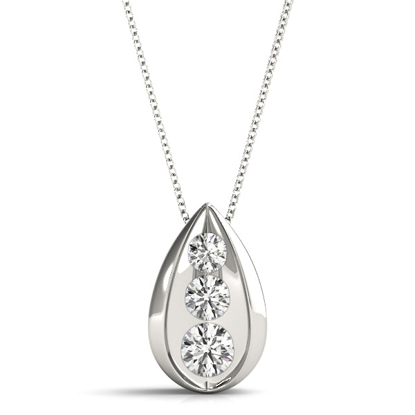 Three-Stone Diamond Pendant · 1.00 ct tw