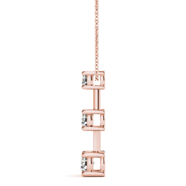Three-Stone Diamond Pendant · 0.25 ct tw