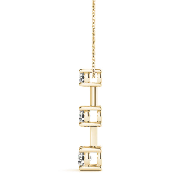 Three-Stone Diamond Pendant · 0.25 ct tw