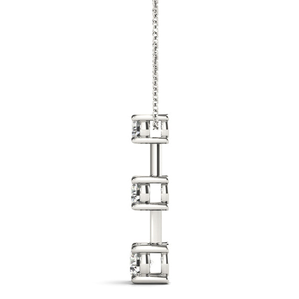 Three-Stone Diamond Pendant · 0.50 ct tw