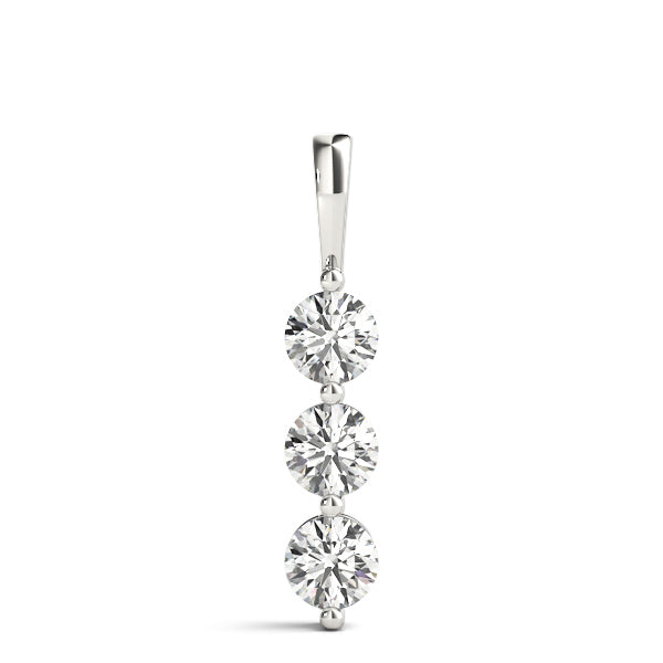 Three-Stone Diamond Pendant · 0.99 ct tw