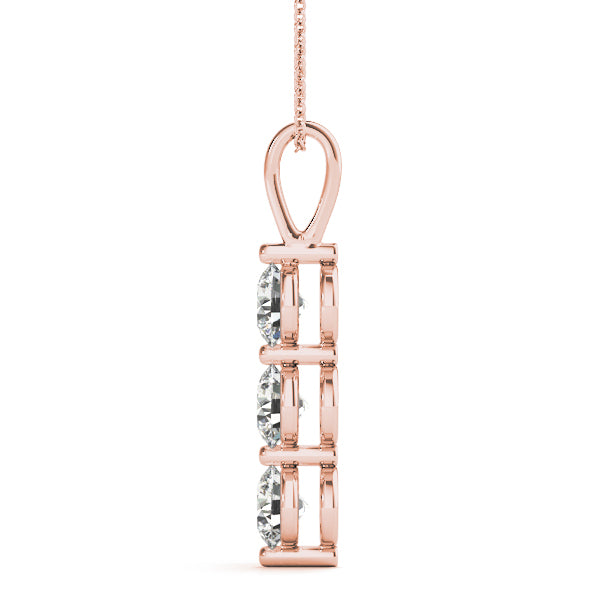 Three-Stone Diamond Pendant · 0.48 ct tw