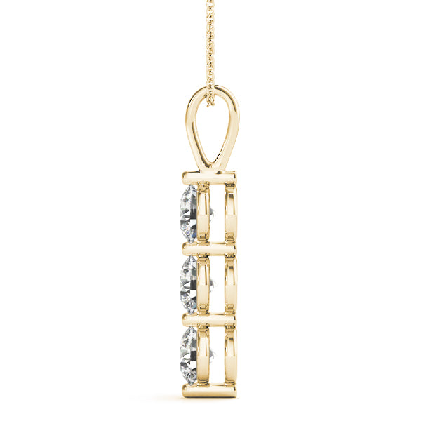Three-Stone Diamond Pendant · 0.48 ct tw