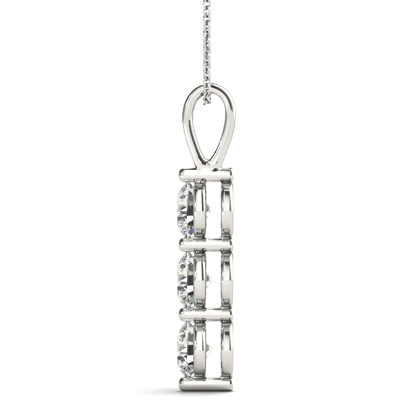 Three-Stone Diamond Pendant · 0.99 ct tw