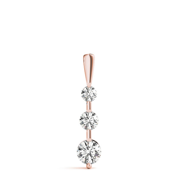 Three-Stone Diamond Pendant · 0.52 ct tw