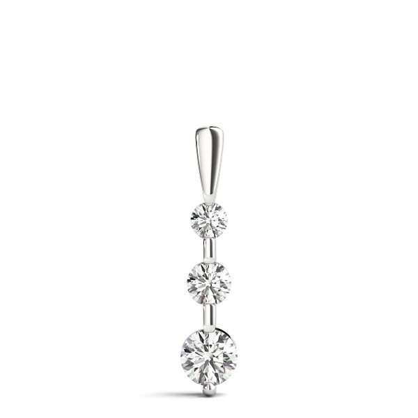 Three-Stone Diamond Pendant · 0.24 ct tw