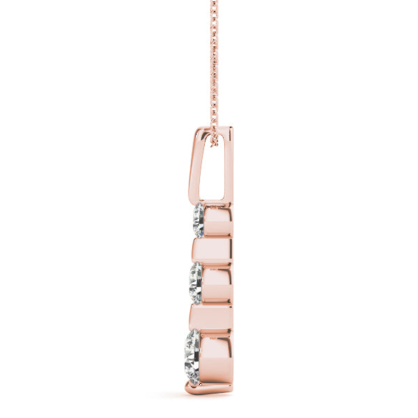 Three-Stone Diamond Pendant · 0.52 ct tw