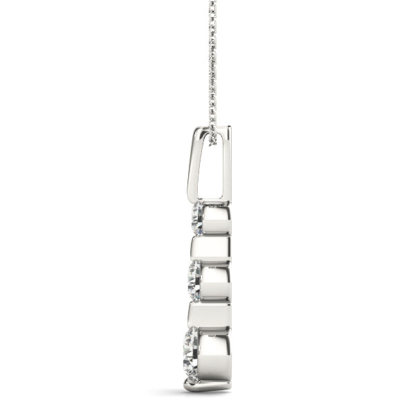 Three-Stone Diamond Pendant · 0.52 ct tw