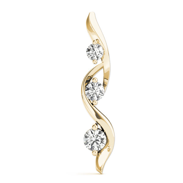 Three-Stone Diamond Pendant · 0.25 ct tw