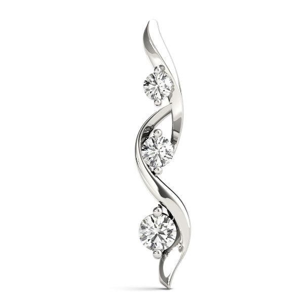 Three-Stone Diamond Pendant · 0.50 ct tw