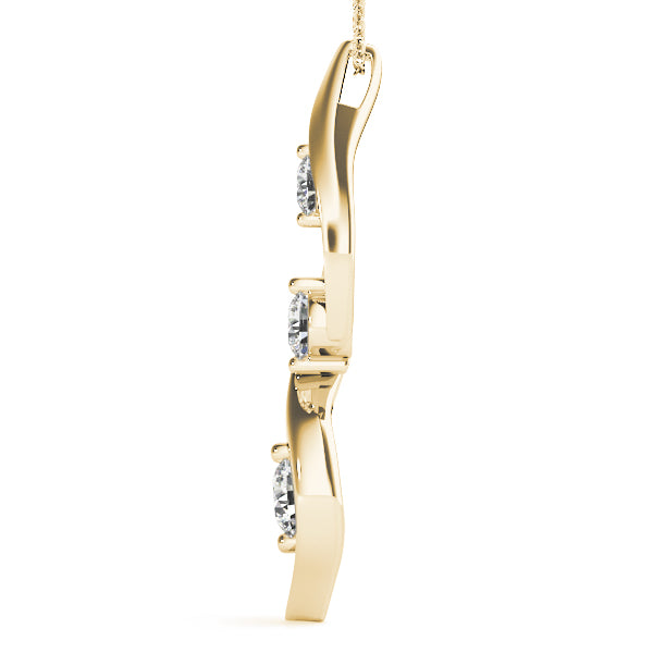 Three-Stone Diamond Pendant · 0.50 ct tw