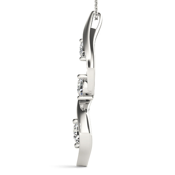 Three-Stone Diamond Pendant · 0.25 ct tw
