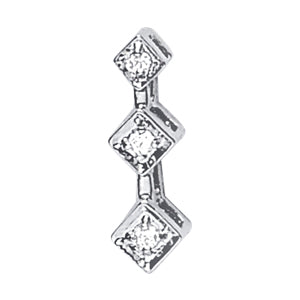 Three-Stone Diamond Pendant · 0.06 ct tw