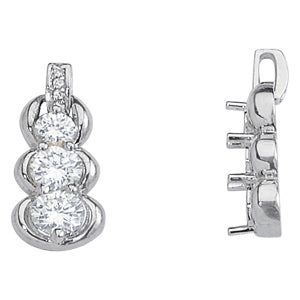Three-Stone Diamond Pendant · 1.48 ct tw